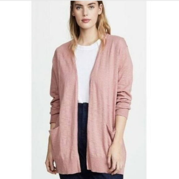 Madewell Summer Ryder Space Dye Heathered Open Front Long Sleeve Knit Cardigan - Picture 1 of 12